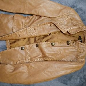 Reba Brown Leather Jacket(lightly worn)